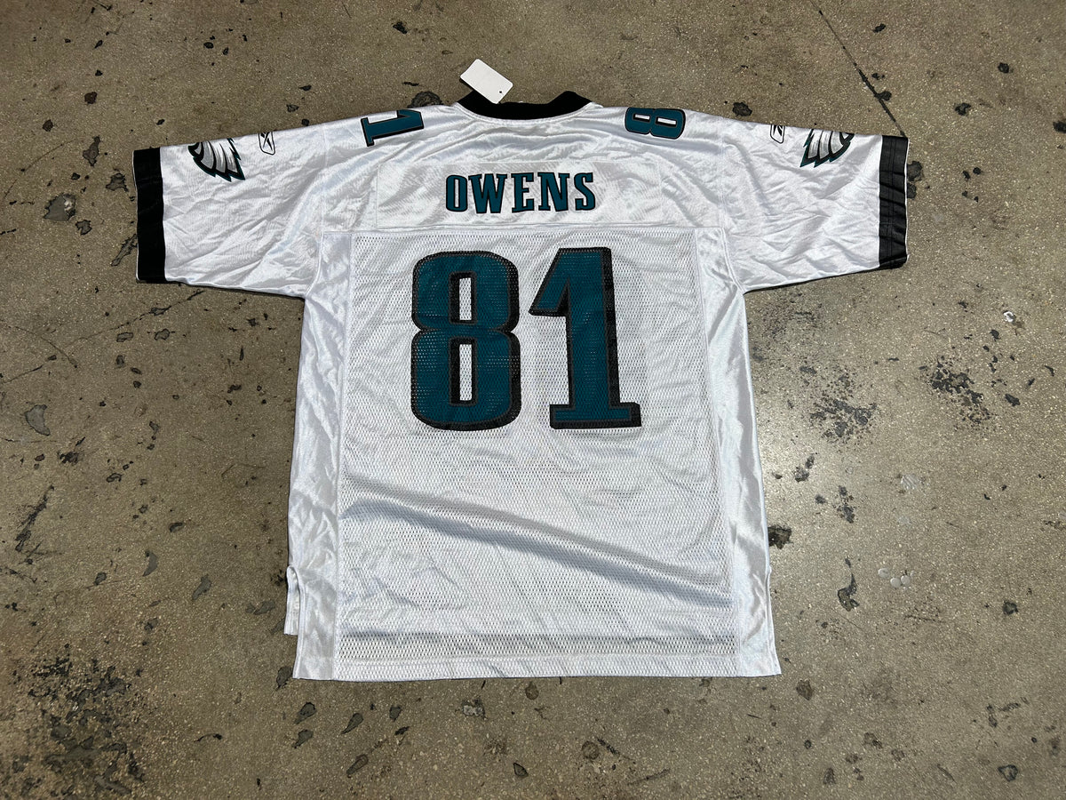 Philadelphia Eagles #81 Owens Football Jersey - White Size Large