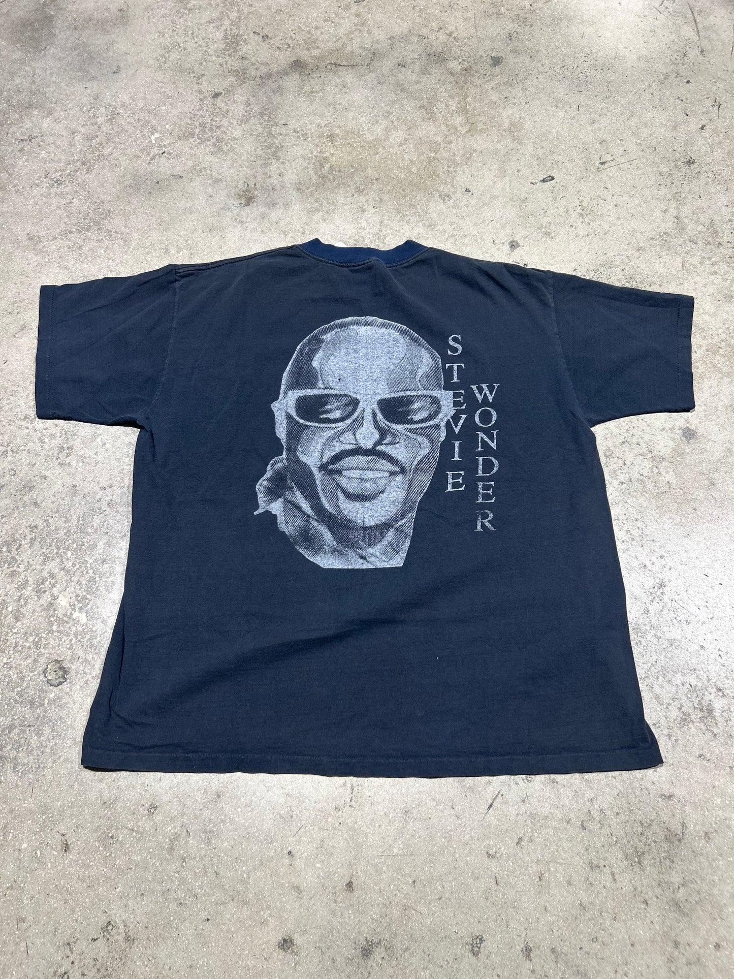 Stevie Wonder Portrait Tee - Black Size XXL