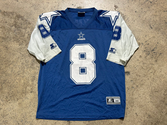 Starter Dallas Cowboys Troy Aikman #8 Jersey Size Large