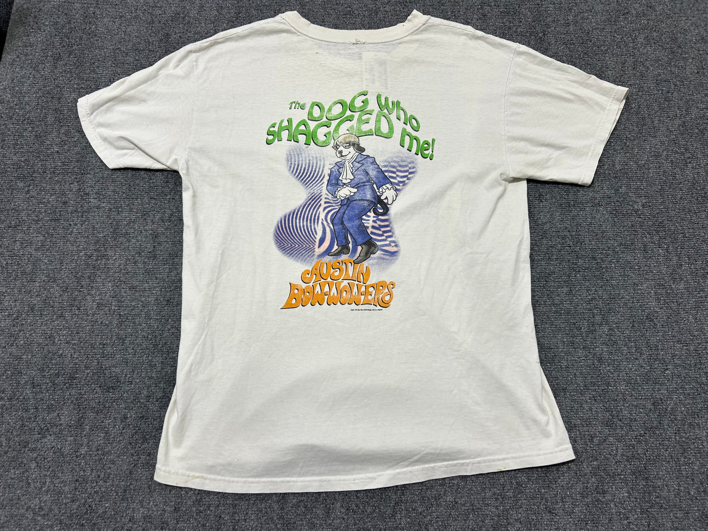1990 Big Dogs The Dog Who Shagged Me Tee - White Size Large