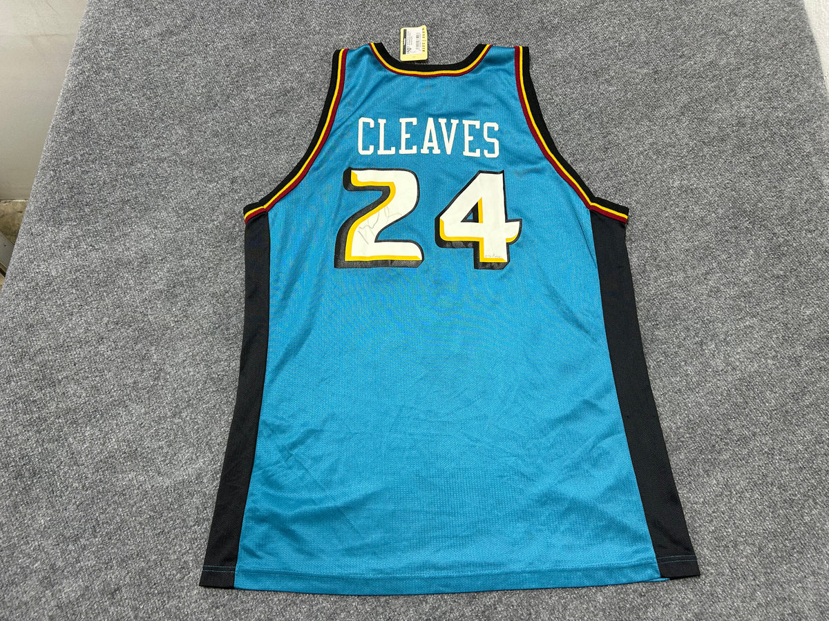 Detroit Pistons Cleavaes #24 Basketball Jersey - Teal Size XL/48