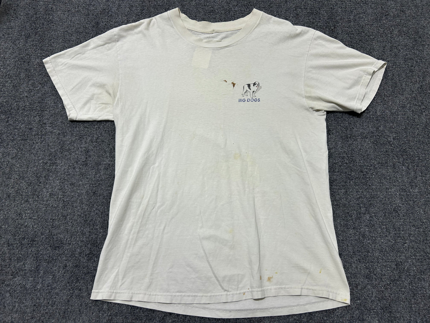1990 Big Dogs The Dog Who Shagged Me Tee - White Size Large