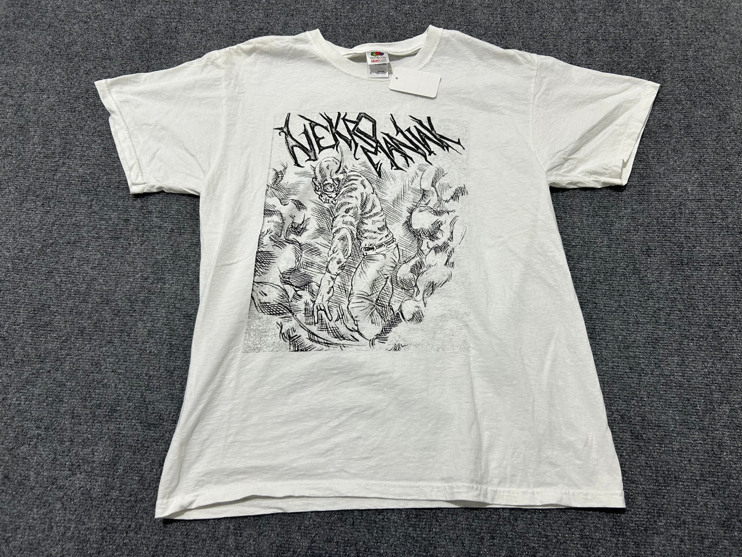 Nekro Maniak Tee - White Size Large