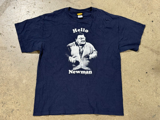 2009 Seinfeld HELLO NEWMAN Tee - Navy Size Large