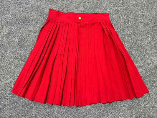 90s Carla Ruffle Skirt - Red Size 42