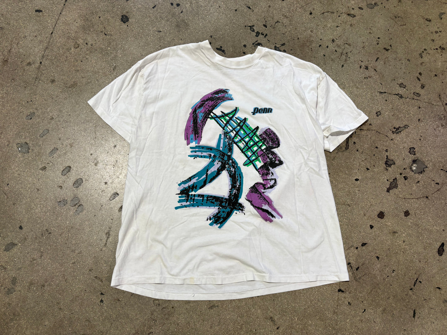 Penn Tennis Tee - White Size XXL