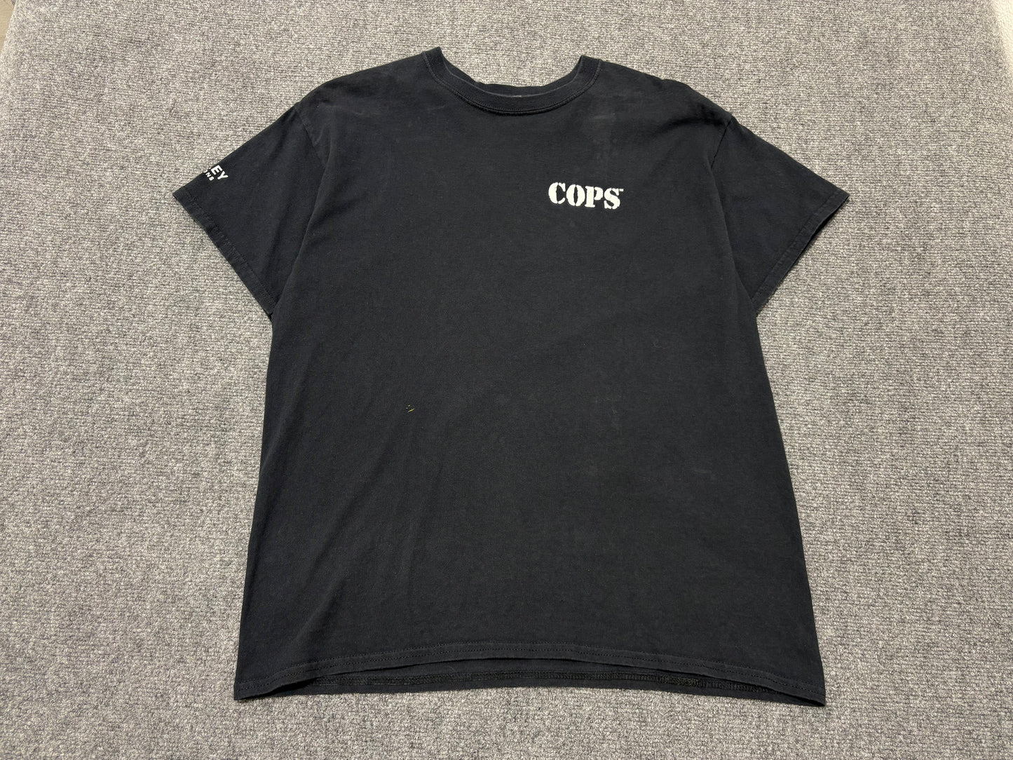 Cops Title Tee - Black Size Large