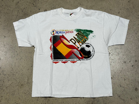 2002 World Cup Spain Tee - White Size XL