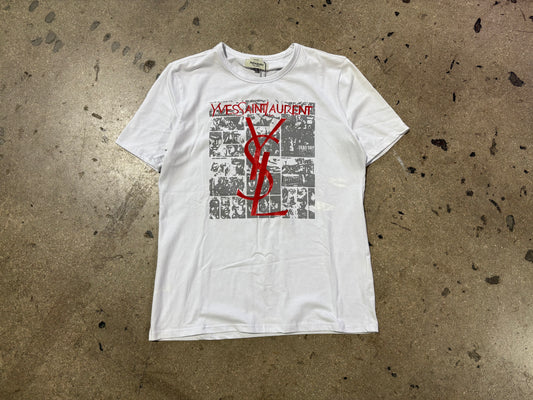 Yves Saint Laurent Tee - White Size XXL