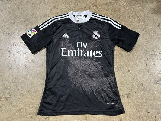 Real Madrid Dragon Soccer Jersey - Black Size Large