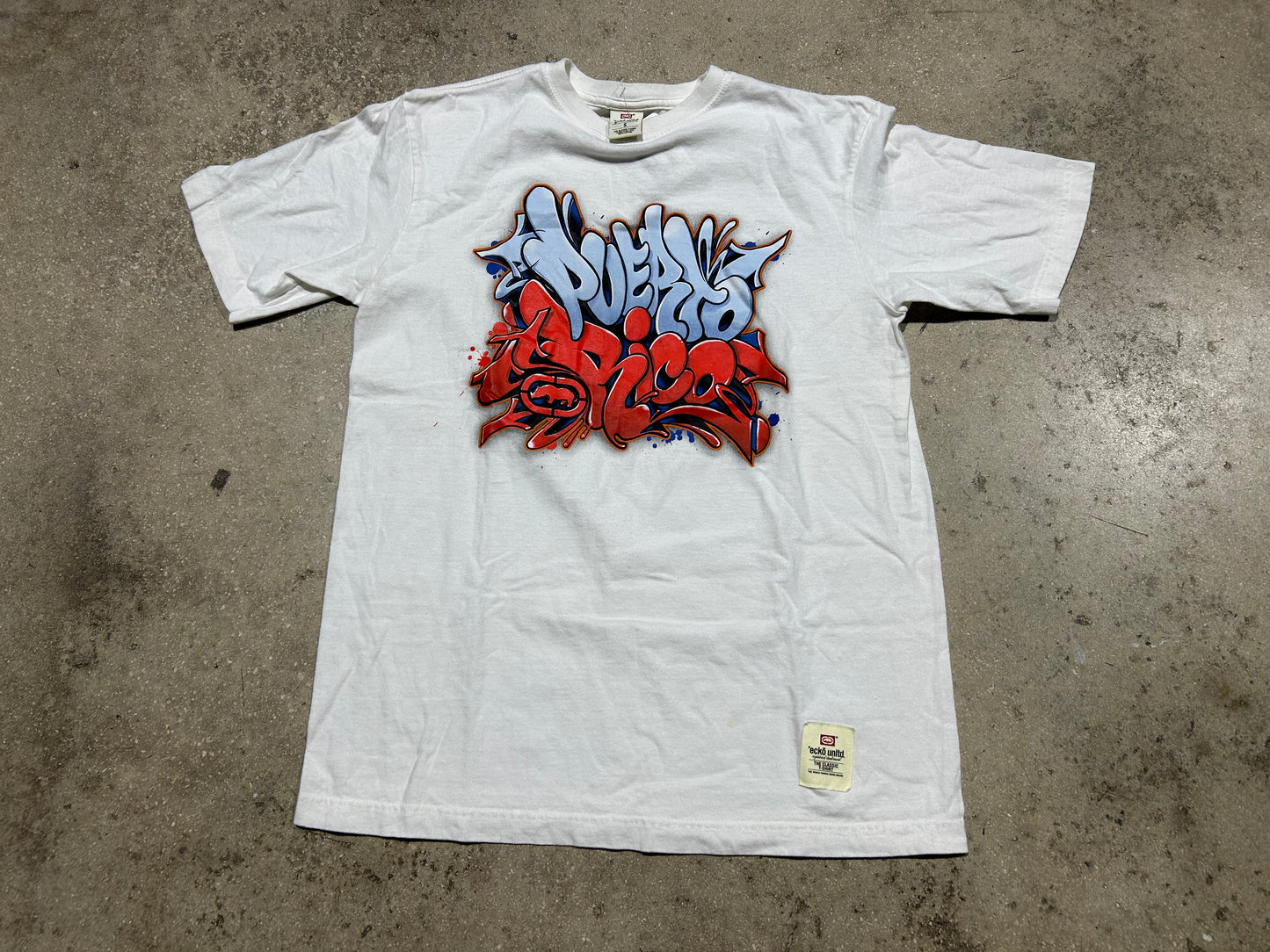 Ecko Puerto Rico Tee - White Size Small