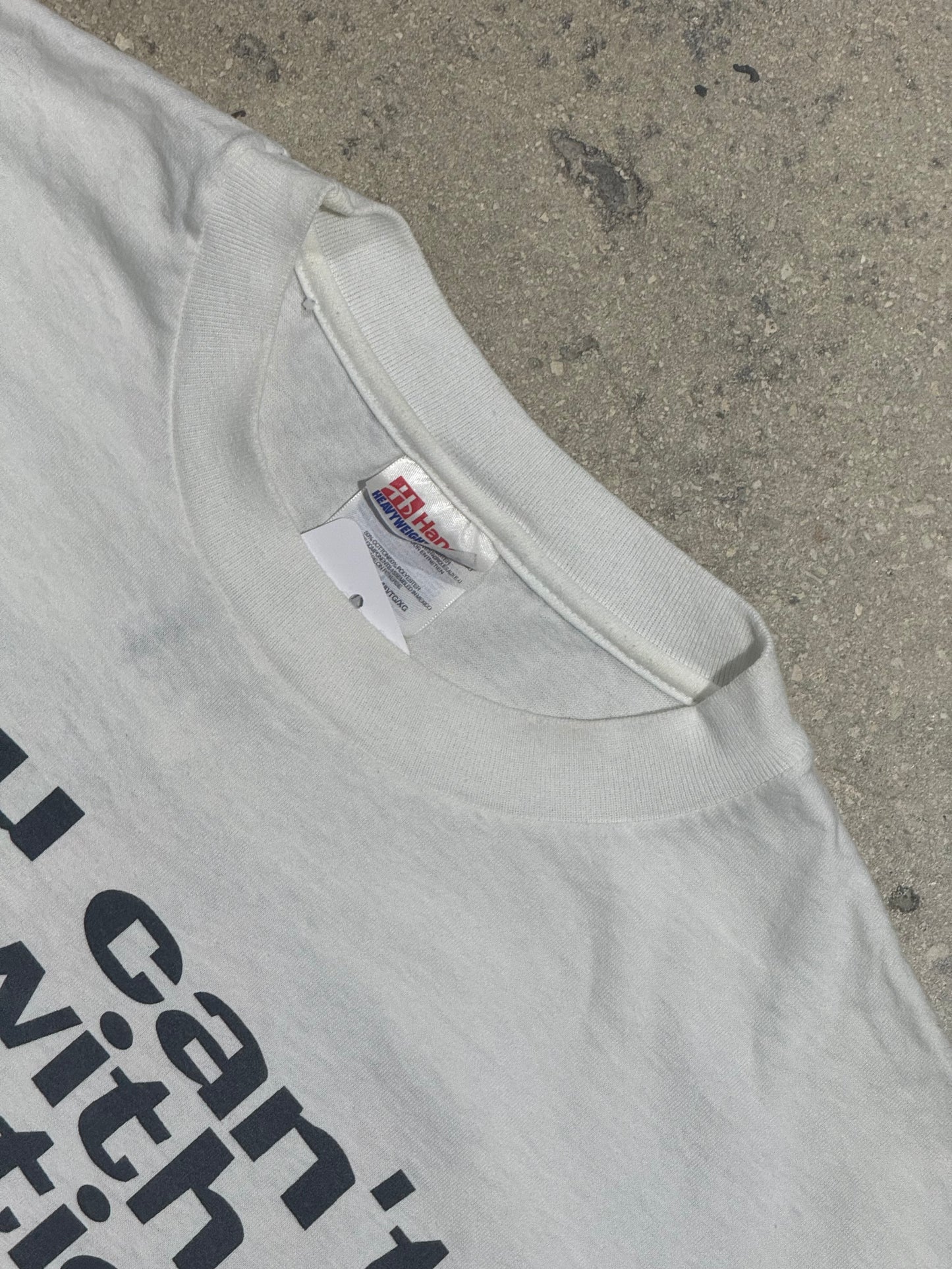 If You Cant Deal With Rejection Tee - White Size XL