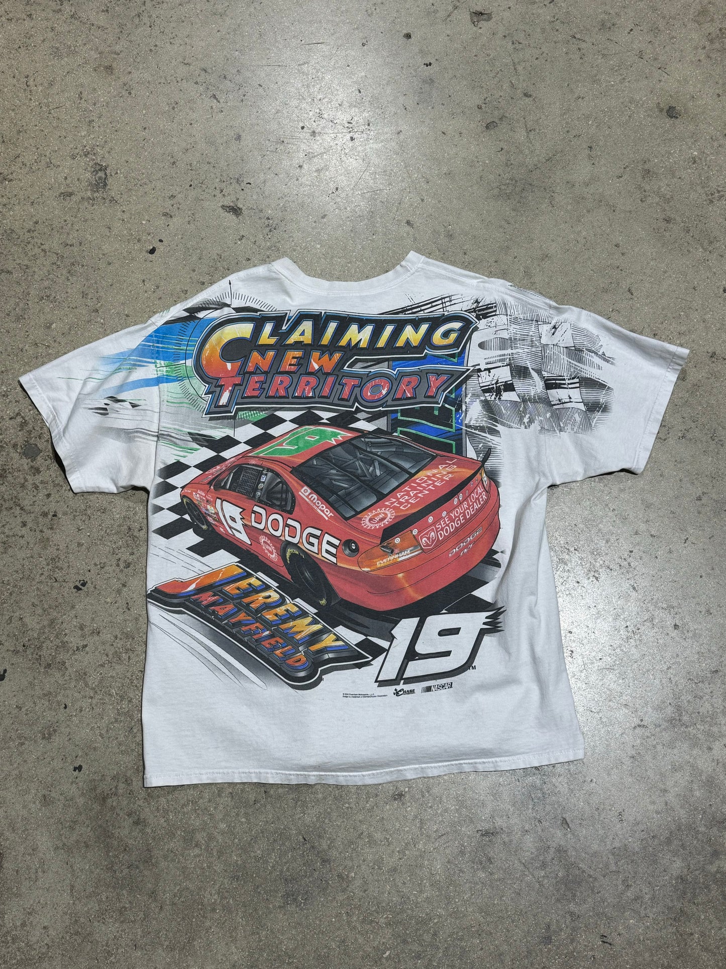 Jeremy Mayfield Taking The Competition Head On Tee - White Size Large