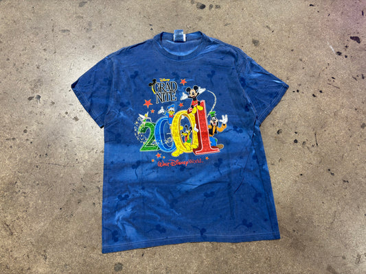 2001 Disney World Grad Night Tee - Blue Size XL