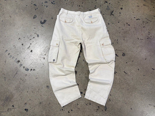 90s Stussy Cotton Cargo Pants - Brown Size 34