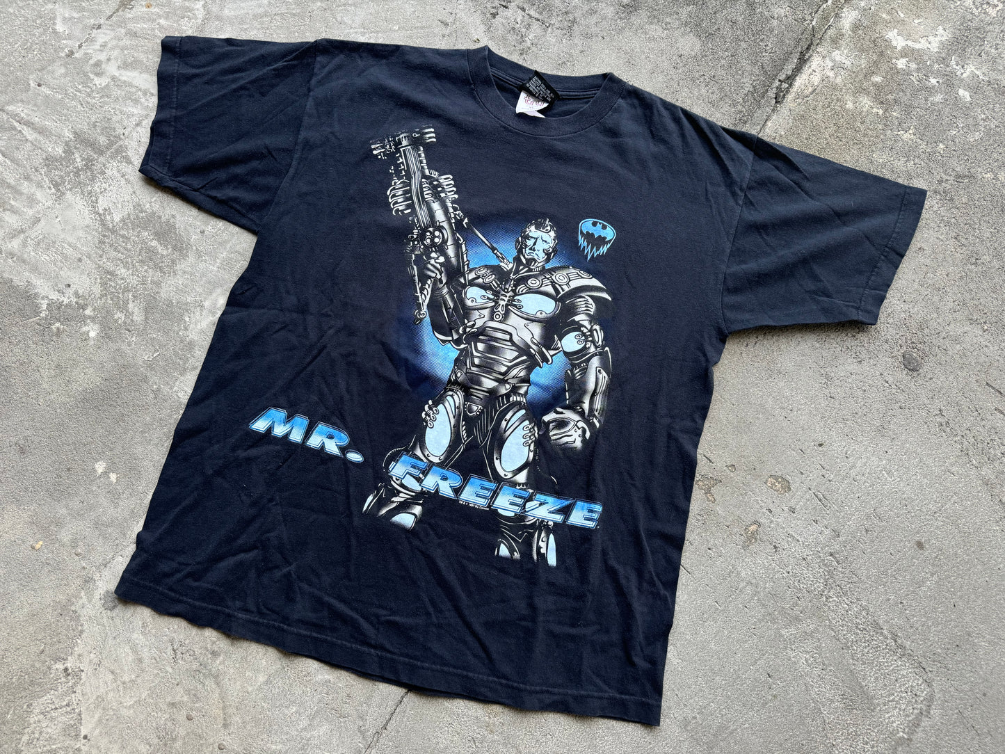 1997 Batman & Robin Mr. Freeze Tee - Black Size XL