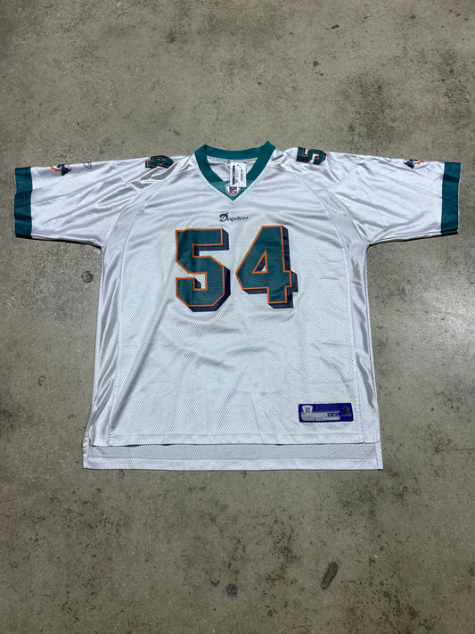 Miami Dolphins Zach Thomas #54 Jersey - White Size XXL