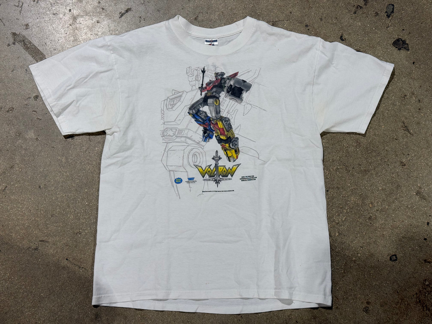 2006 Voltron Tee - White Size Large