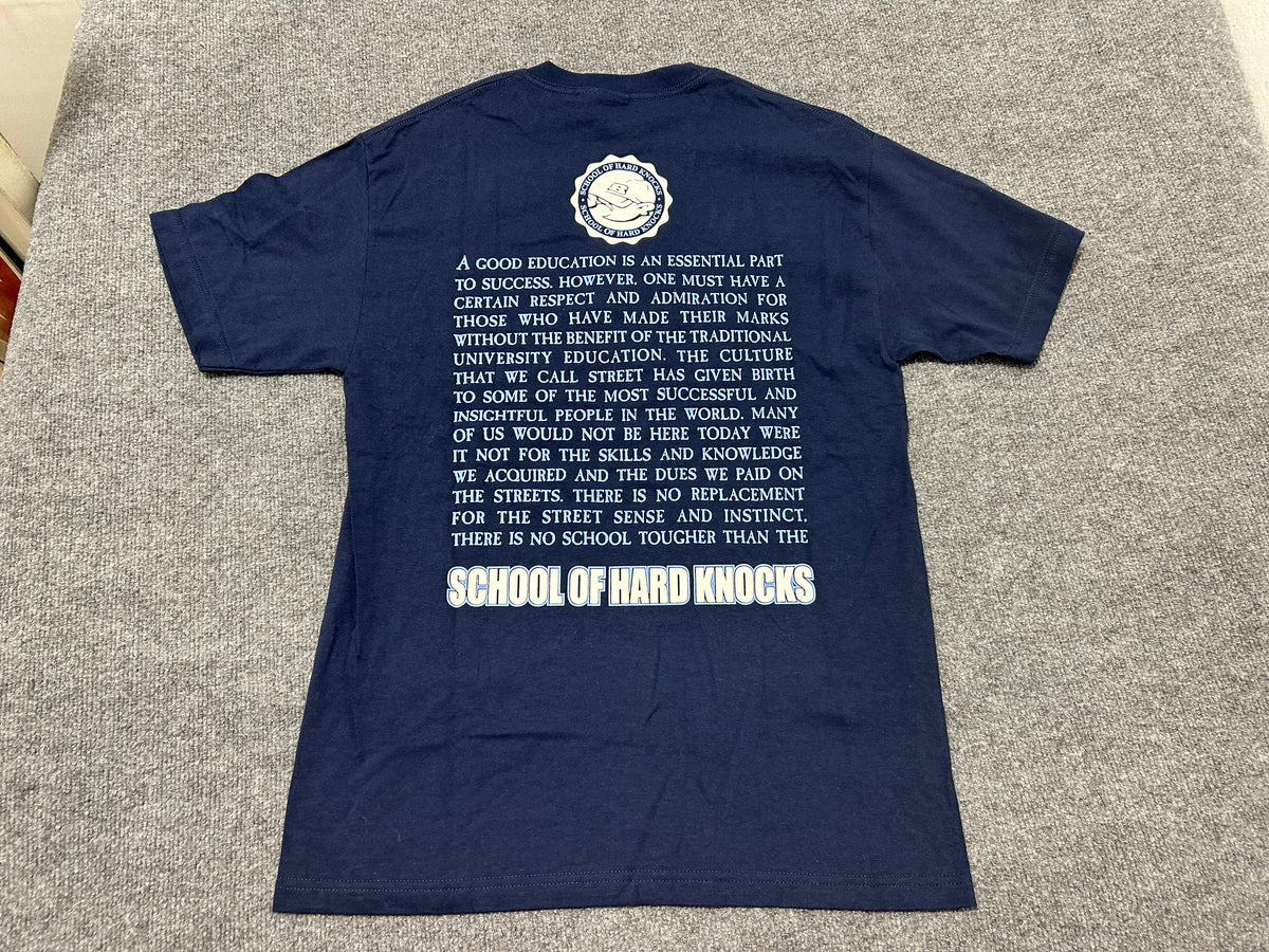 SOHK School Of Hard Knocks Tee - Navy Size Large