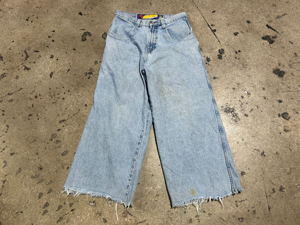 JNCO Baggy Cutoff Jeans - Blue Size 32