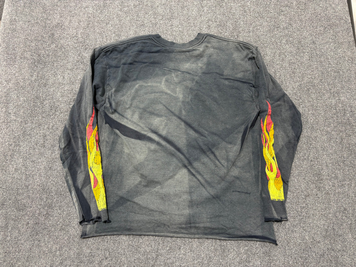Faded 2006 Larry The Cable Guy Tee - Black Size Large