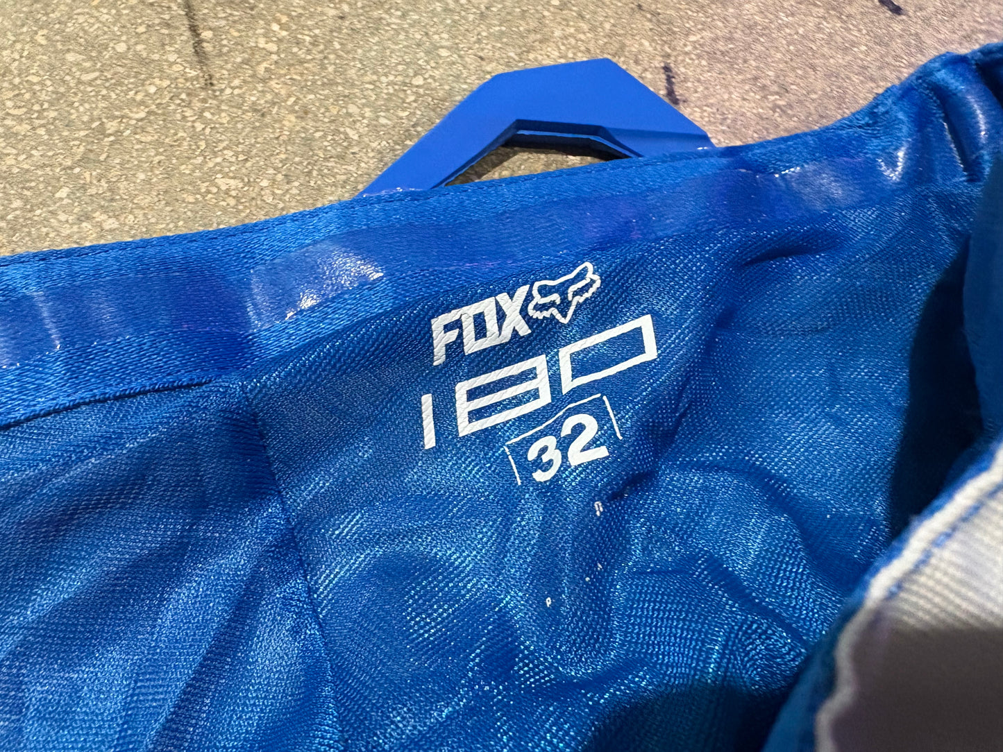 Fox Motocross Racing Pants - Blue / White Size 32