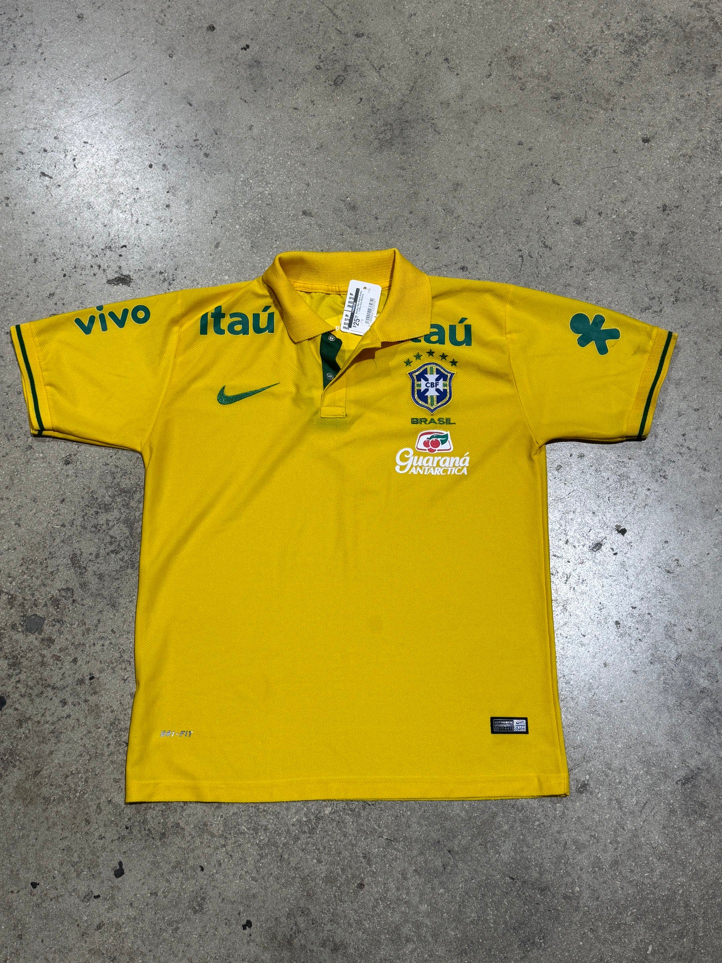 Bootleg Nike Brasil Jersey - Yellow Size Medium