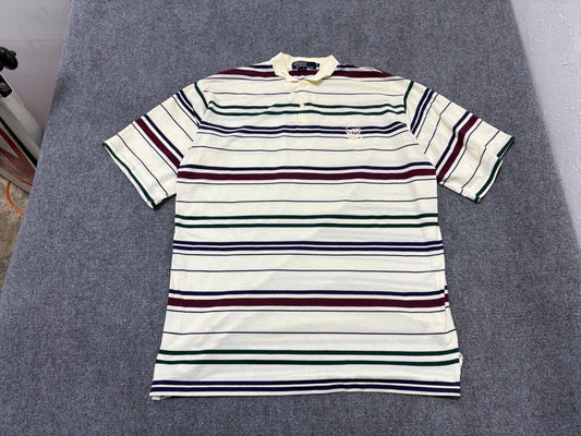 Polo Ralph Lauen Polo Club Crest Striped Polo Shirt - Multicolor Size XL