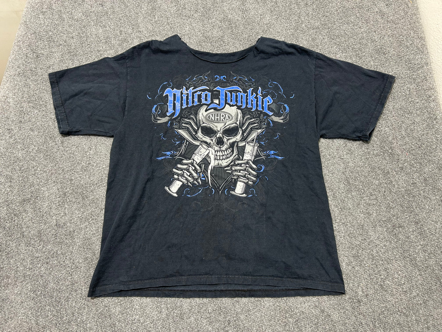 Nitro Junkie Drag Racing Tee - Black Size XL