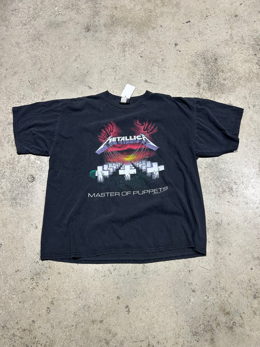 1994 Metallica Master Of Puppets Band Tee - Black Size XXL