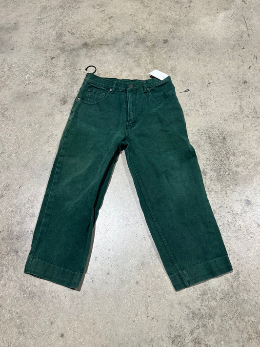 WMNS Urgent Gear Cropped Jeans - Green Size 18