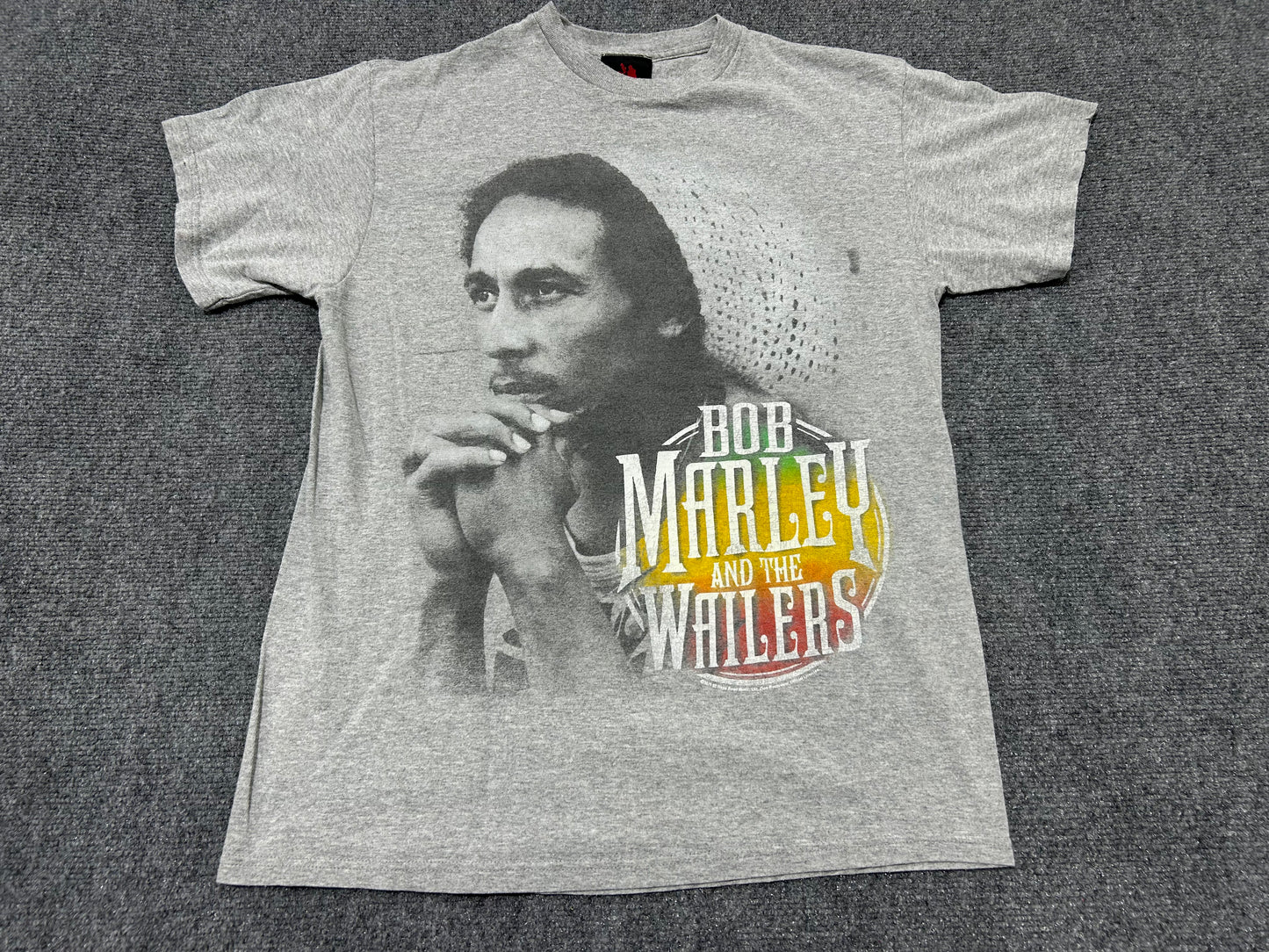 2011 Bob Marley and The Wailers Portrait Tee - Gray size Large