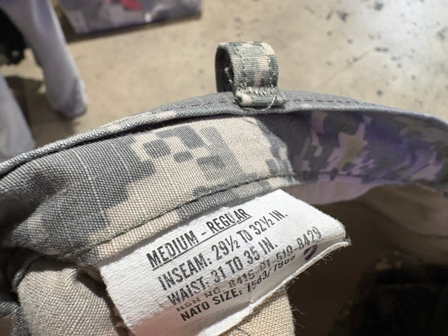 Military Digi Camo Cargo Pants - Tan/Olive Size Medium