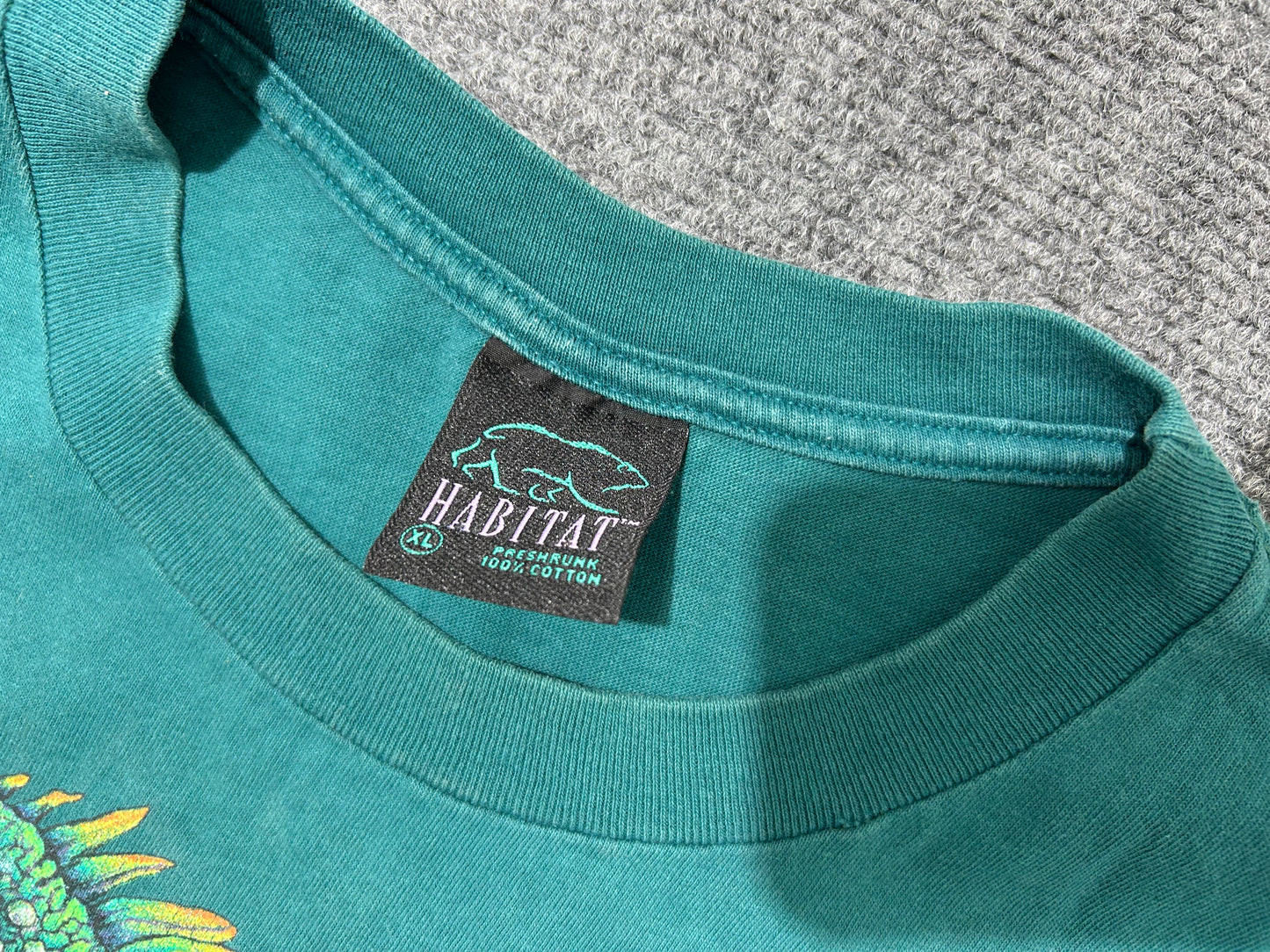 Big Iguana Cut Off Shirt - Green Size XL