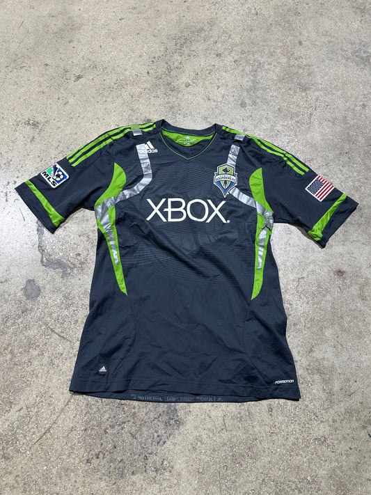 2010 Seattle Sounders FC Xbox Soccer Jersey - Grey/Green Size XL