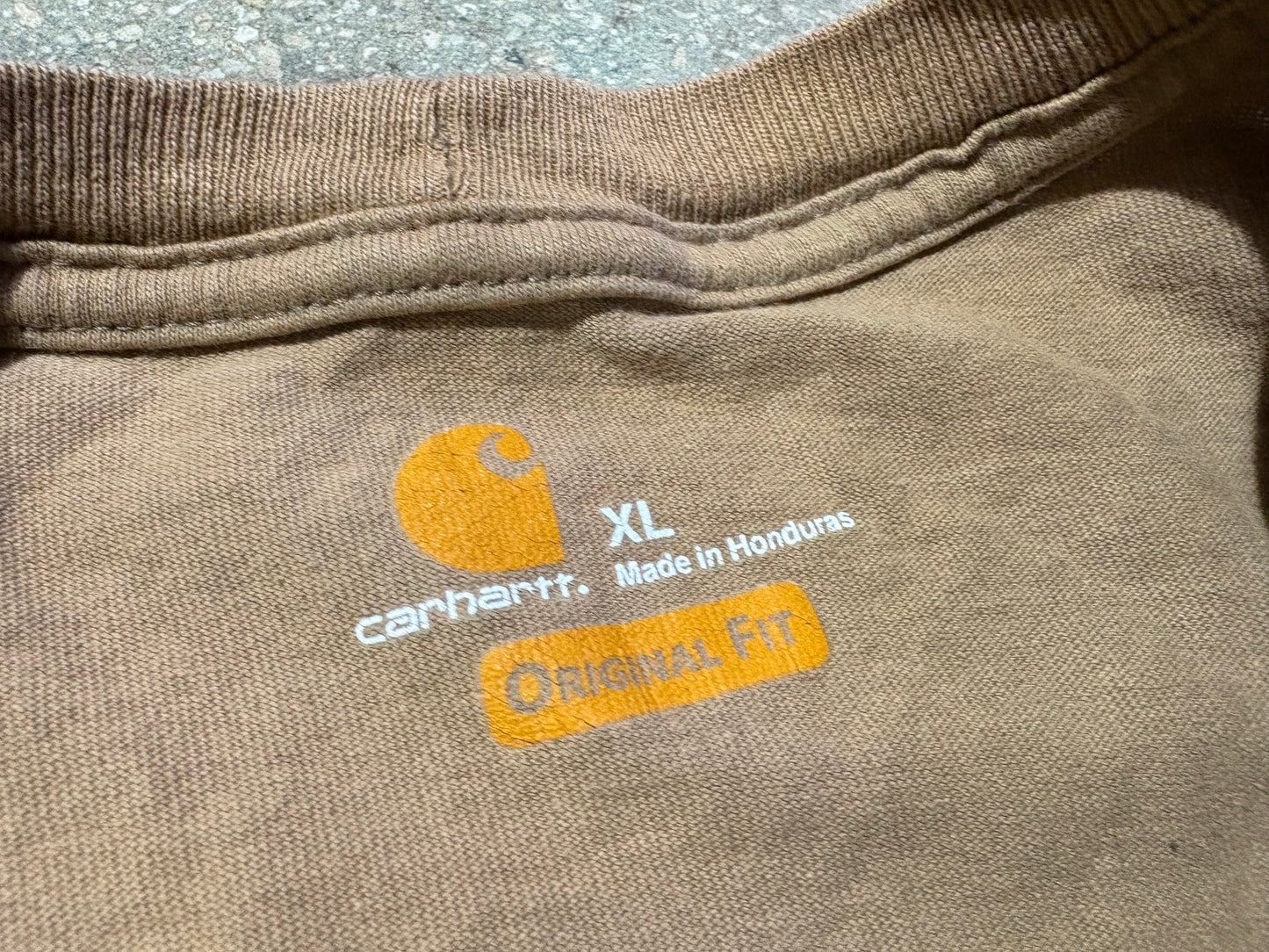 Carhartt Pocket Tee - Khaki Size XL