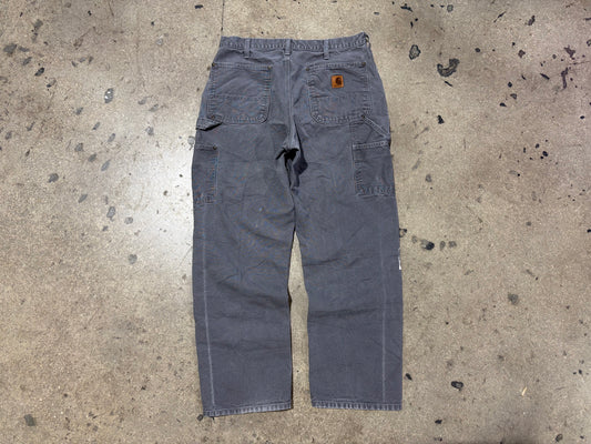 Carhartt Double Knee Carpenter Pants - Grey Size 32
