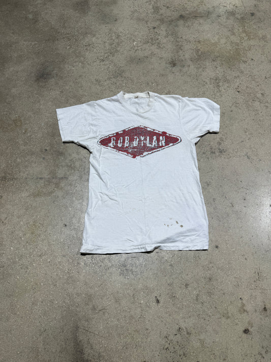 1989 Bob Dylan Eyes Tee - White Small