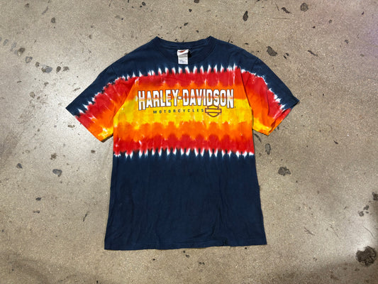 2008 Harley Davidson Tie Dye Tee - Size Medium