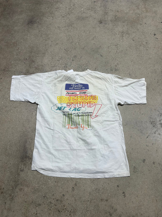 1995 Hard Rock My Name Is Tee - Cream Size Large