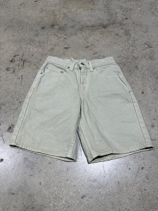 Levis 550 Denim Shorts - Khaki Size 28