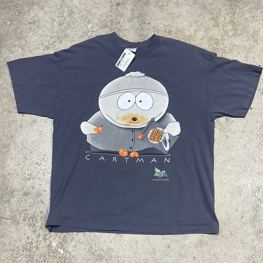 1998 South Park Cartman Cheesy Poofs Tee - Grey Size XL