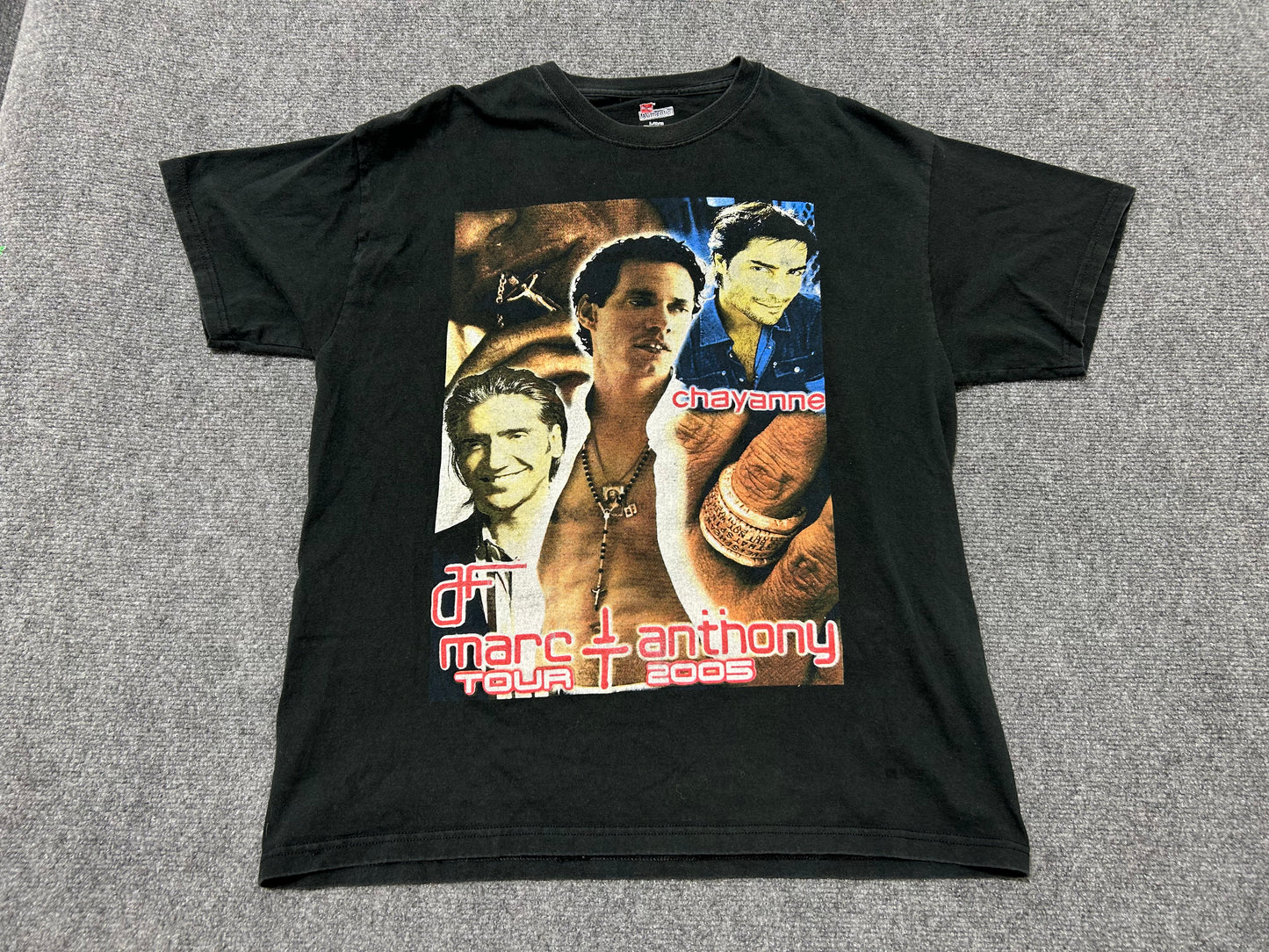 2005 Marc Anthony Tour Tee - Black Size Large