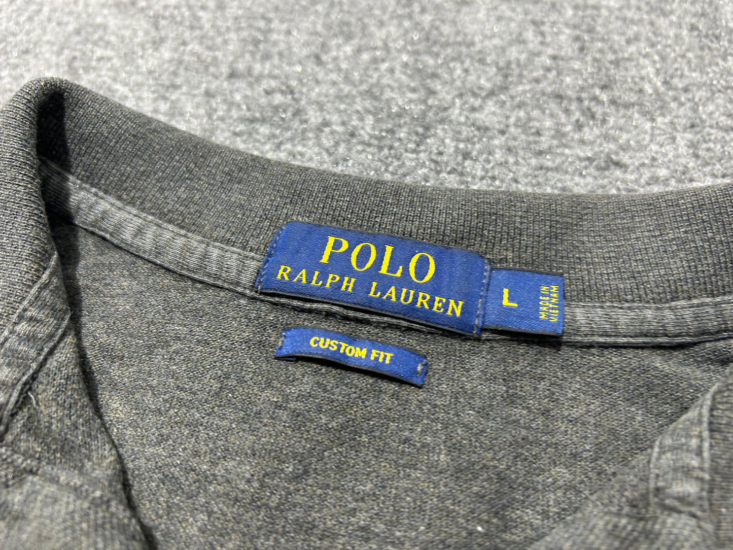 Ralph Lauren Polo Shirt - Gray Size Large