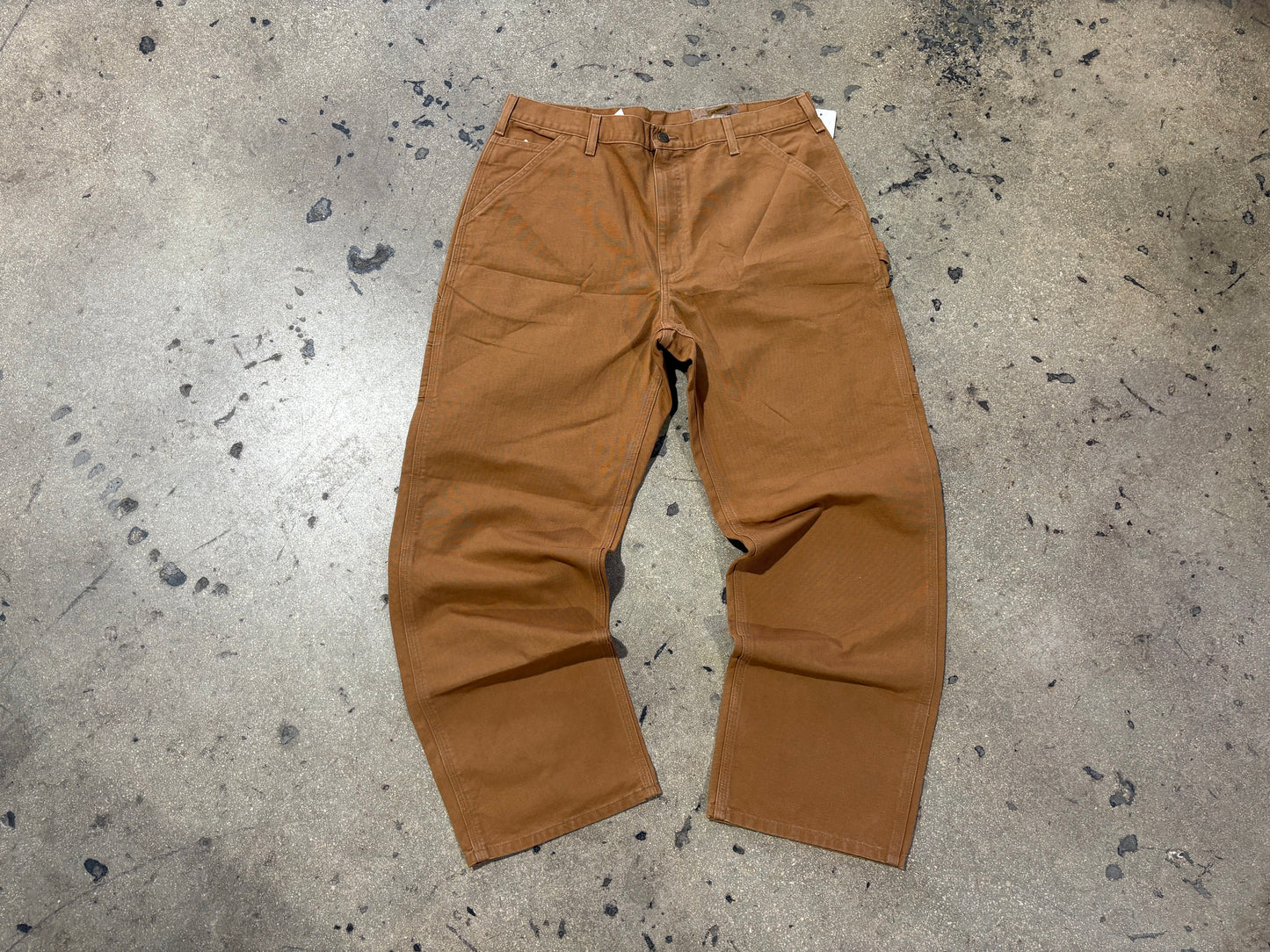 Carhartt Carpenter Work Pants - Dark Khaki Size 38 x 32