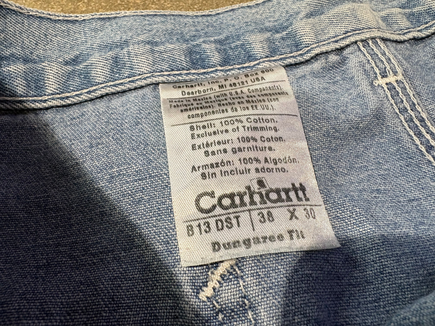Carhartt Denim Carpenter Jeans - Blue Size 38 x 30
