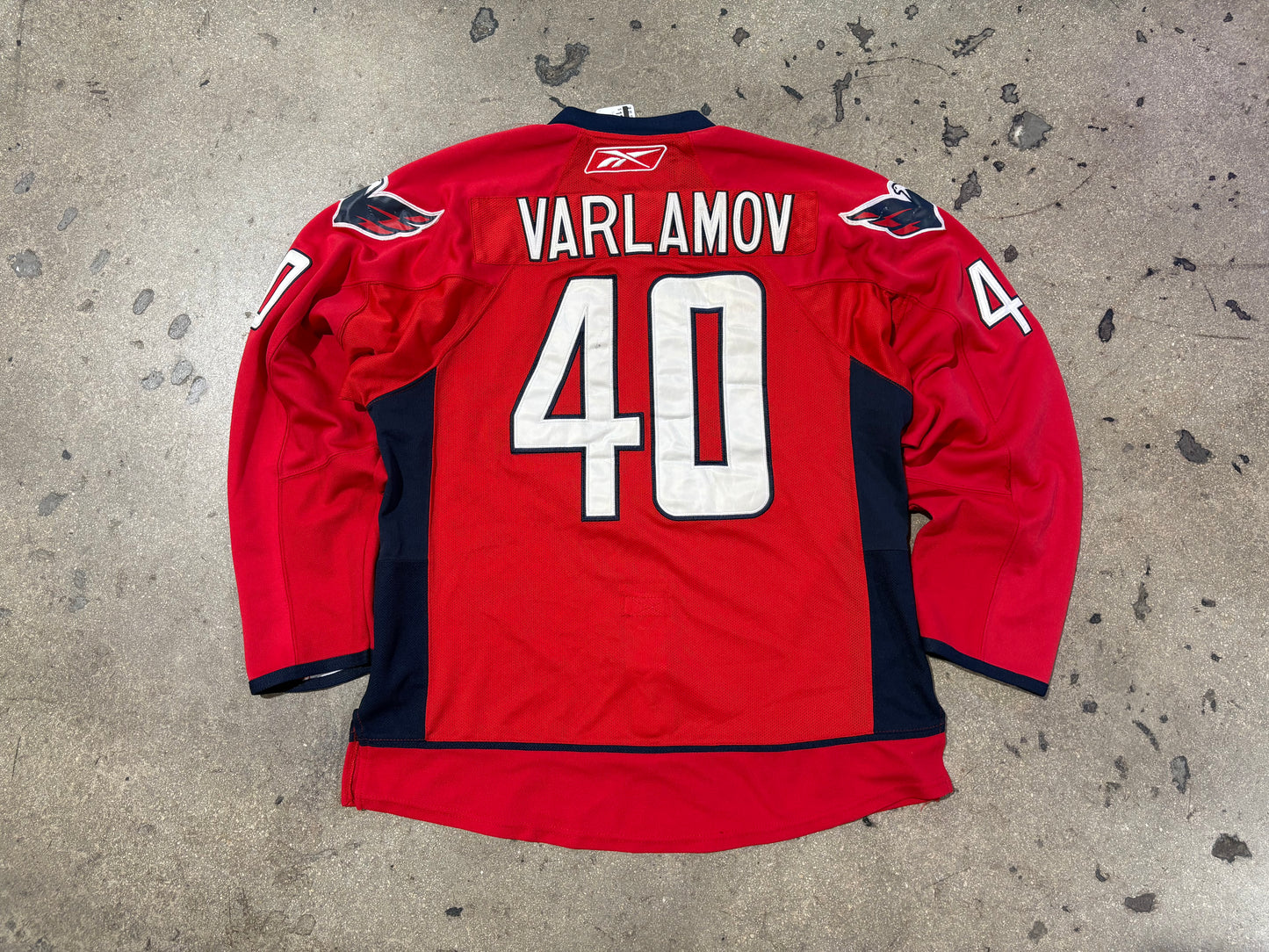 Reebok Washington Capitals Varlamov #40 Authentic Jersey Size 52