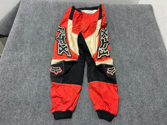 FOX Motorcross Pants - Red/White Size 32