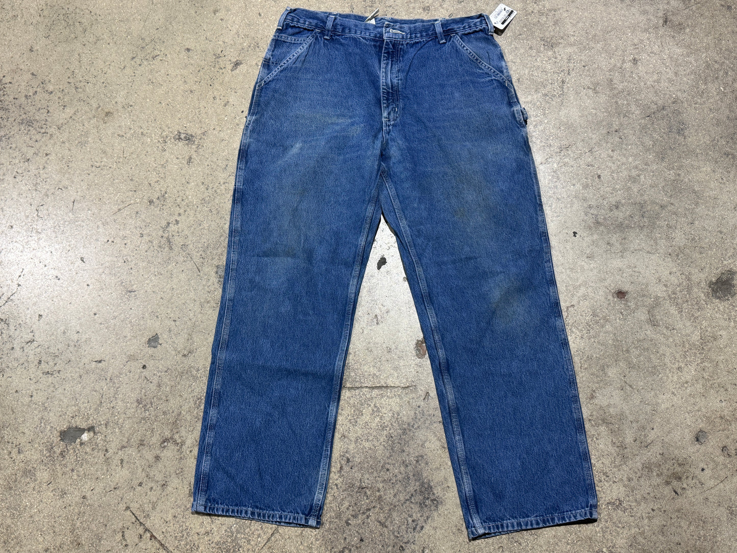 Carhartt Baggy Carpenter Denim - Blue Size 38x32