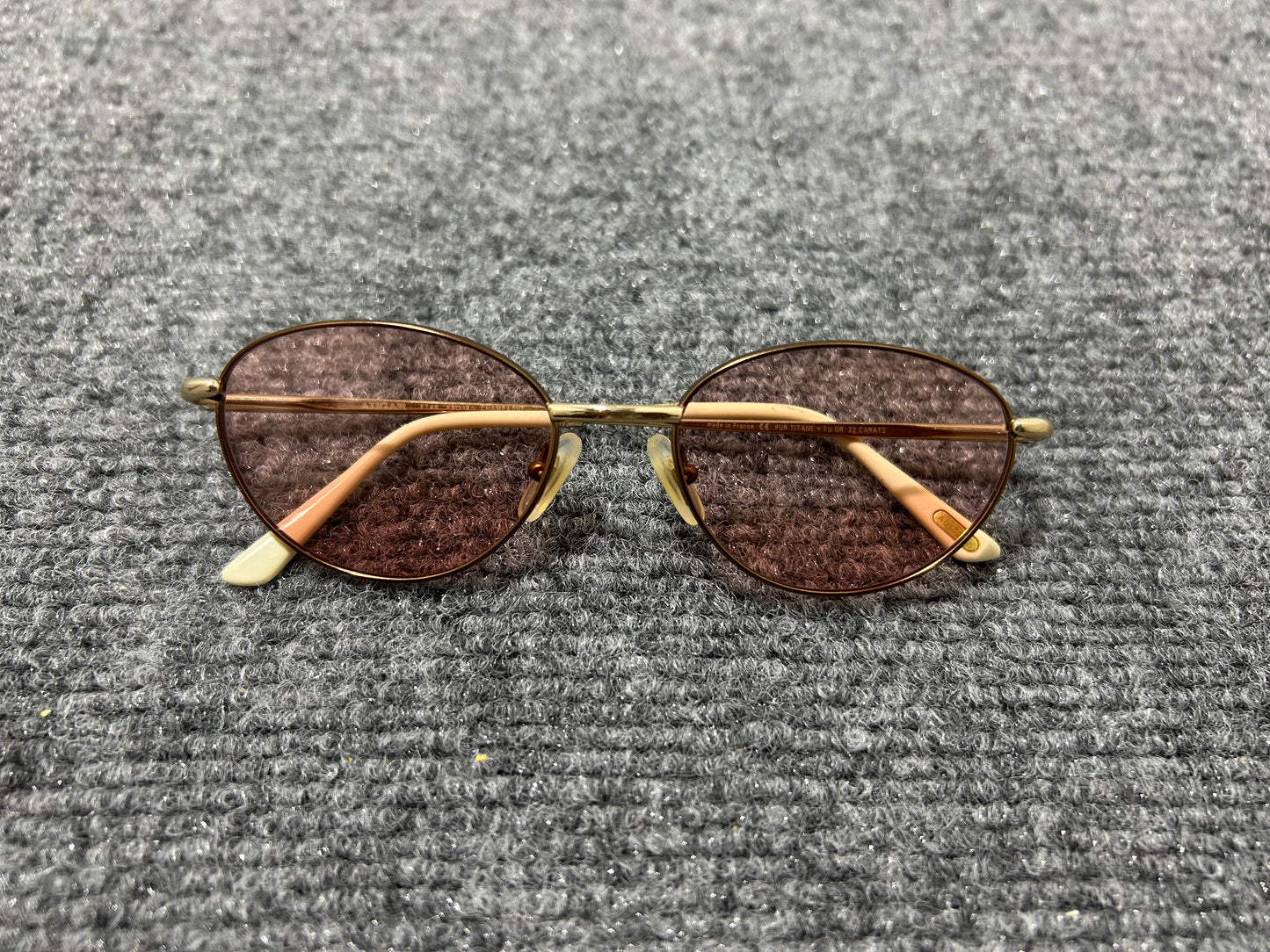 Augar Thin Glasses - Silver/Pink